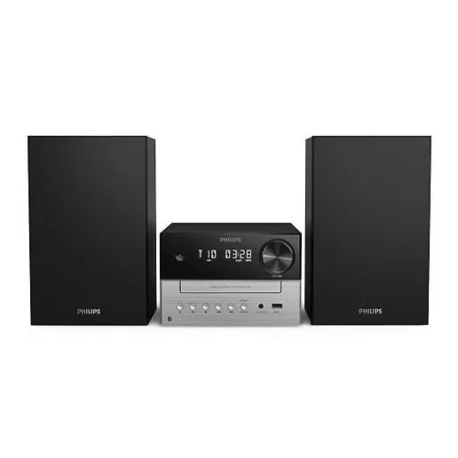 Philips TAM3205MKII/12 Micro Stereo System, Black / Silver