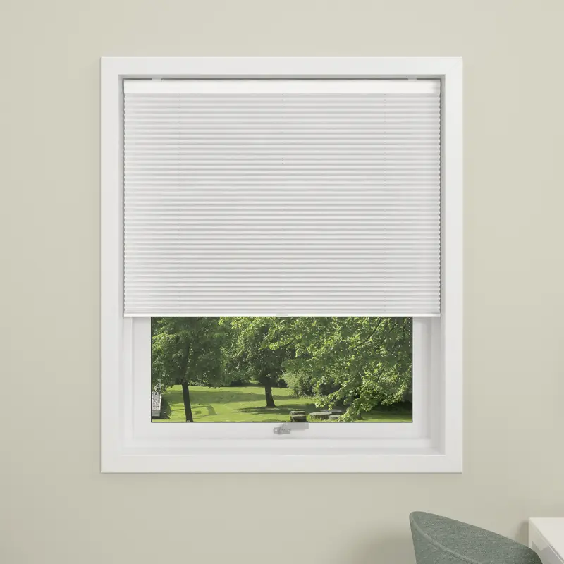 Pleated Blind Debel Touch Blackout, 130x160cm, White