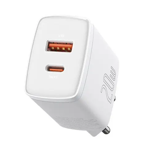 Puhelimen laturi USB ja USB-C liittimellä 20W