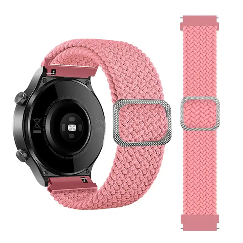 Punottu Nailonranneke 22mm - Pinkki