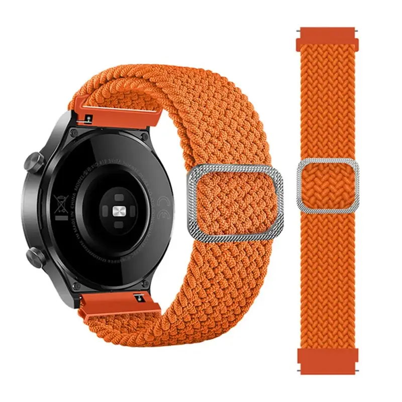 Punottu Nailonranneke Oranssi 22MM