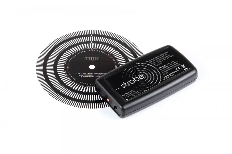 Rega Strobe Kit – levysoittimen nopeusmittari, stroboskooppi