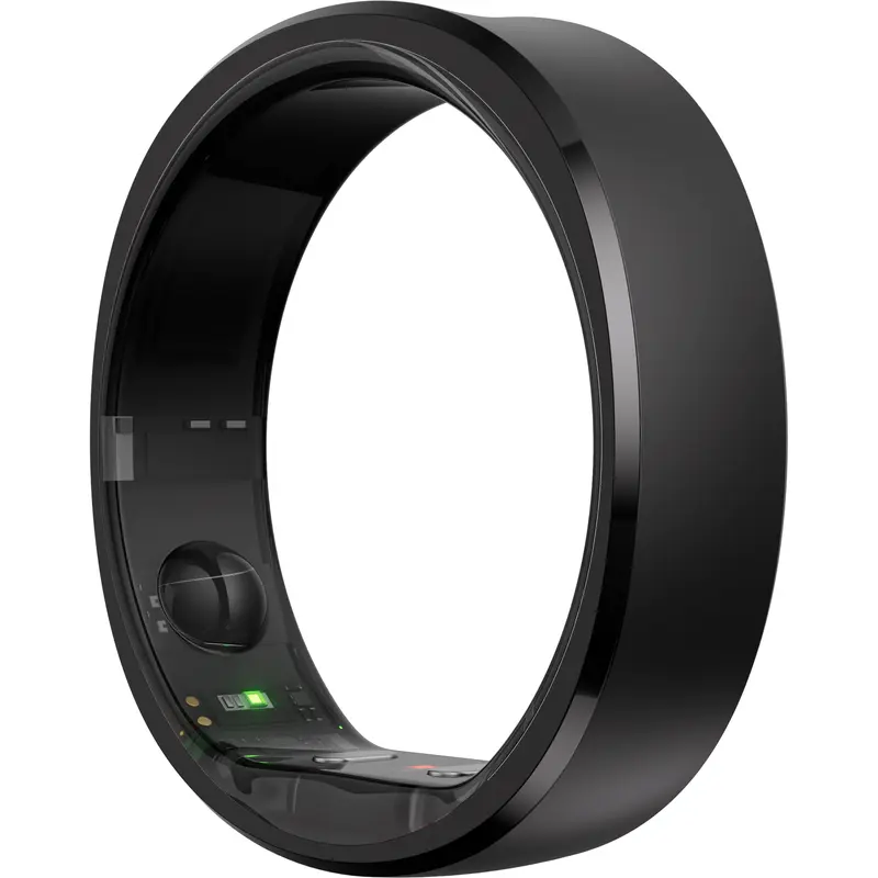 RingConn Gen 2 Smart Ring, Black, Size 9