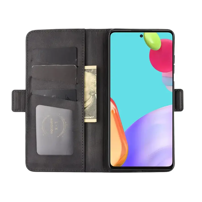 Samsung A52 / A52s Lompakko Suojakotelo Musta