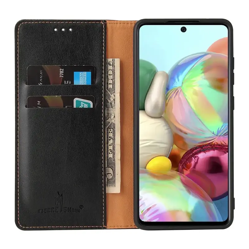 Samsung A72 Unitec Lompakko Suojakotelo Musta