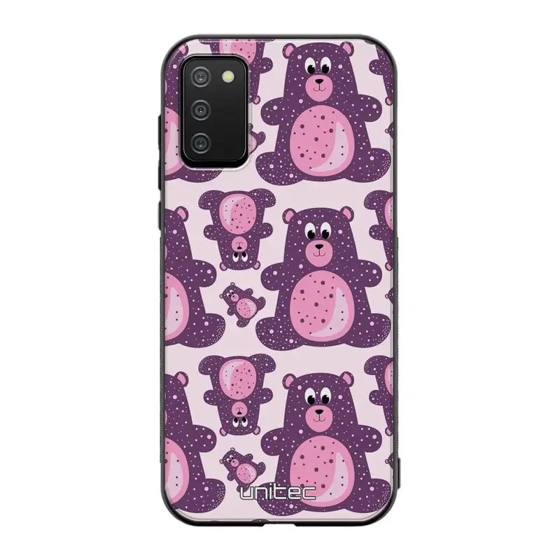 Samsung Galaxy A02s suojakuoret - Purple Teddy Bear