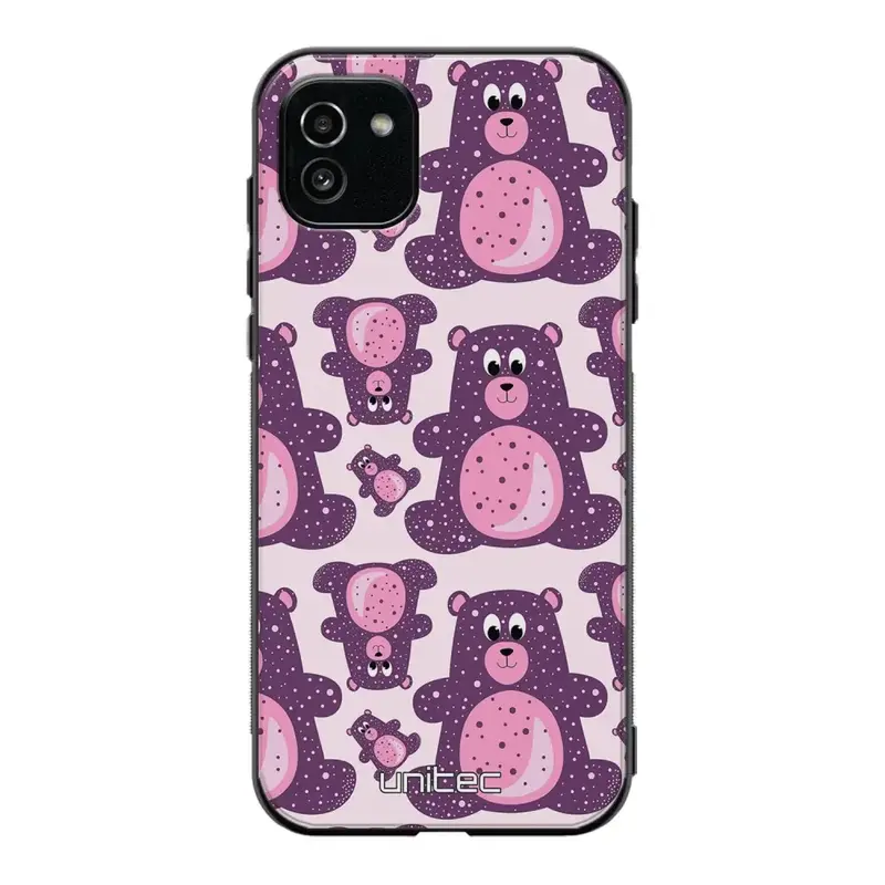 Samsung Galaxy A03 suojakuoret - Purple Teddy Bear