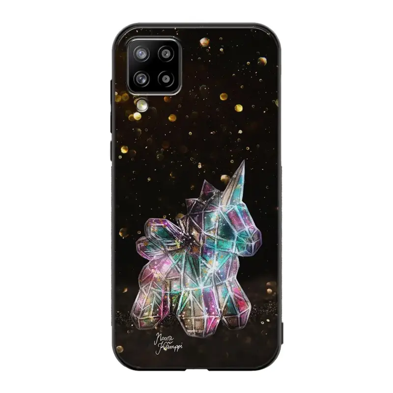 Samsung Galaxy A12 unicorn suojakuoret - Kulta - Noora Kämppi