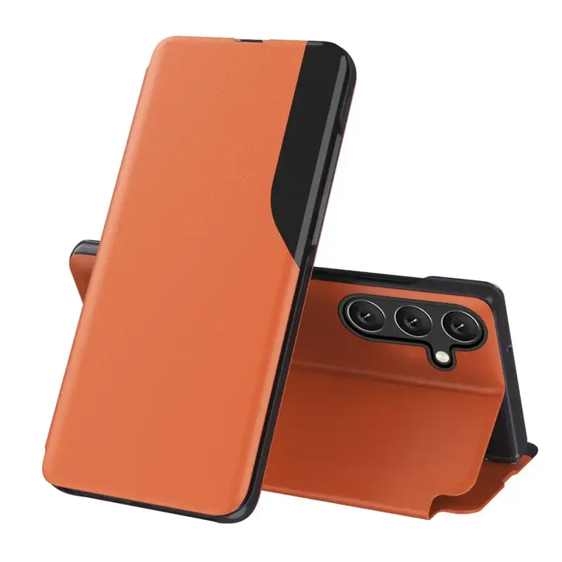 Samsung Galaxy A14 Flip suojakuori - Oranssi
