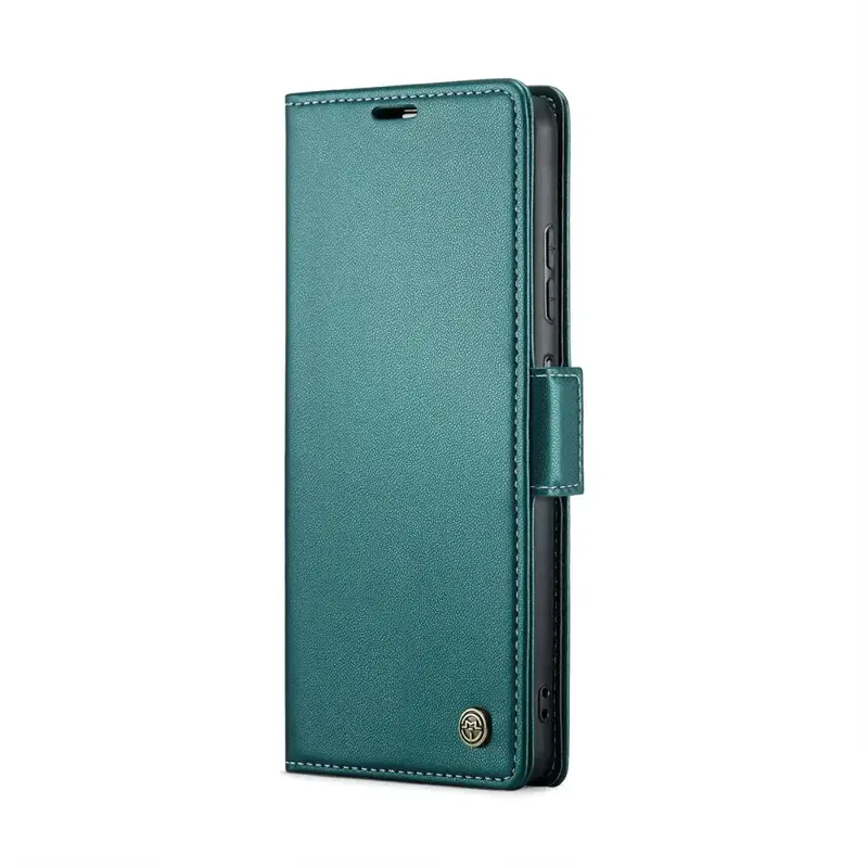 Samsung Galaxy A15 Lompakko suojakotelo RFID - Vihreä - CaseMe