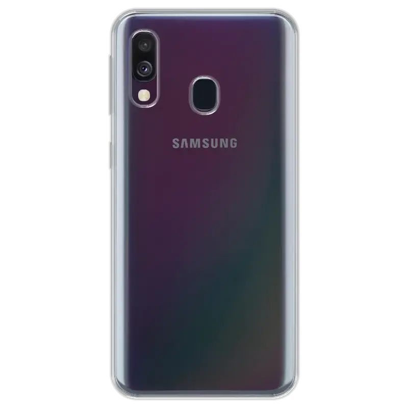 Samsung Galaxy A40 Silikonikuori - Läpinäkyvä