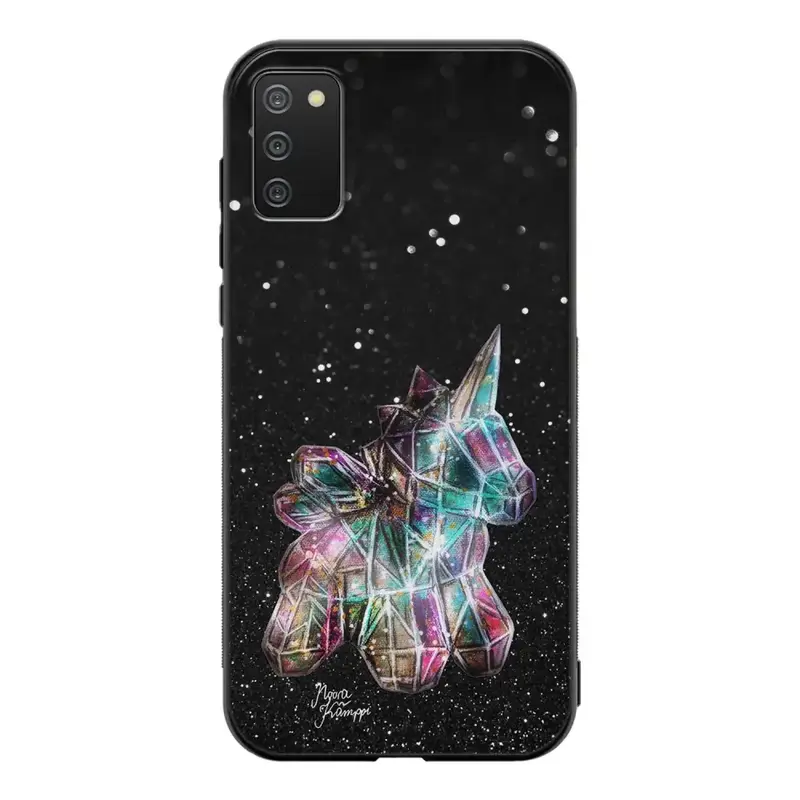 Samsung Galaxy A41 unicorn suojakuoret - Valkoinen - Noora Kämppi
