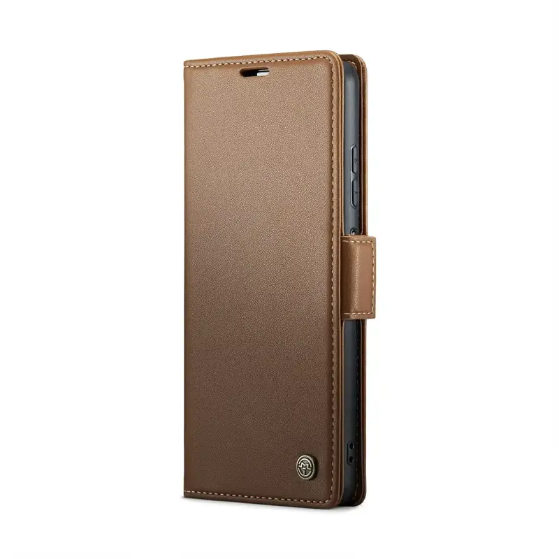 Samsung Galaxy A55 Lompakko suojakotelo RFID - Ruskea - CaseMe