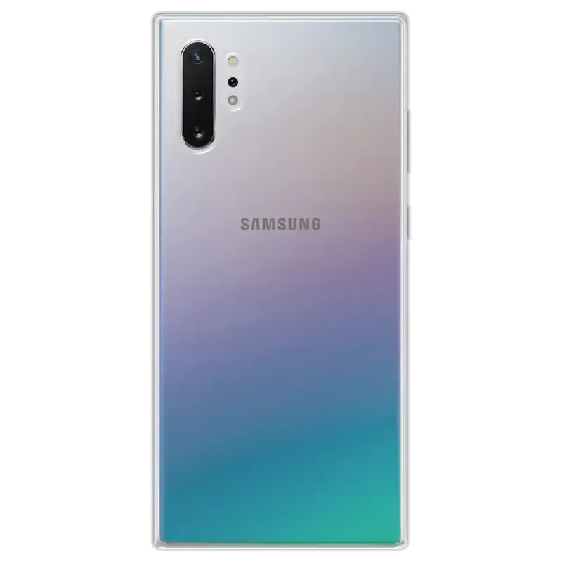 Samsung Galaxy Note 10 Plus Silikonikuori - Läpinäkyvä