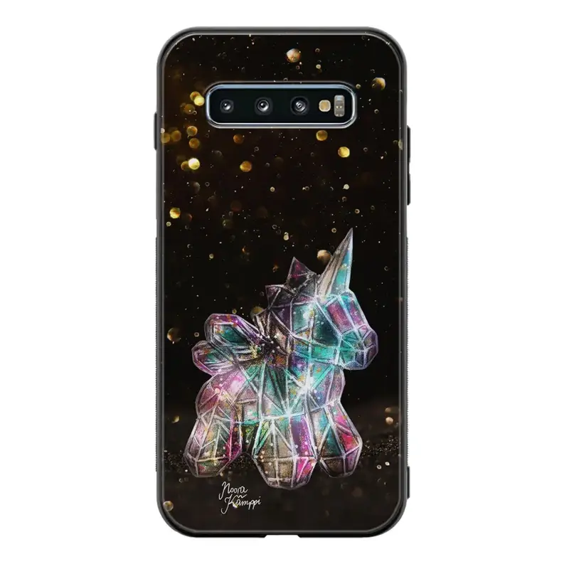 Samsung Galaxy S10 Plus unicorn suojakuoret - Kulta - Noora Kämppi