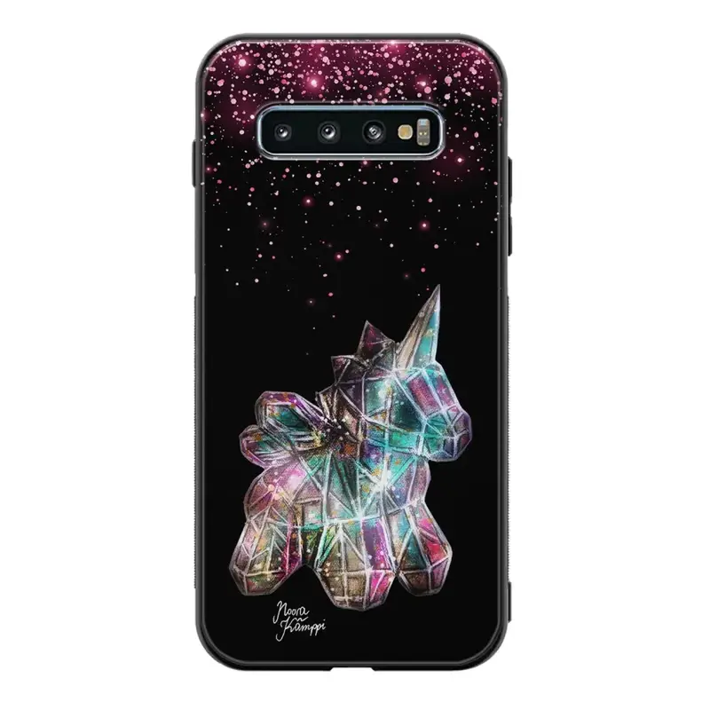 Samsung Galaxy S10 Plus unicorn suojakuoret - Pinkki - Noora Kämppi