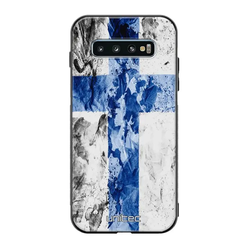 Samsung Galaxy S10 suojakuoret - Painted Finnish Flag