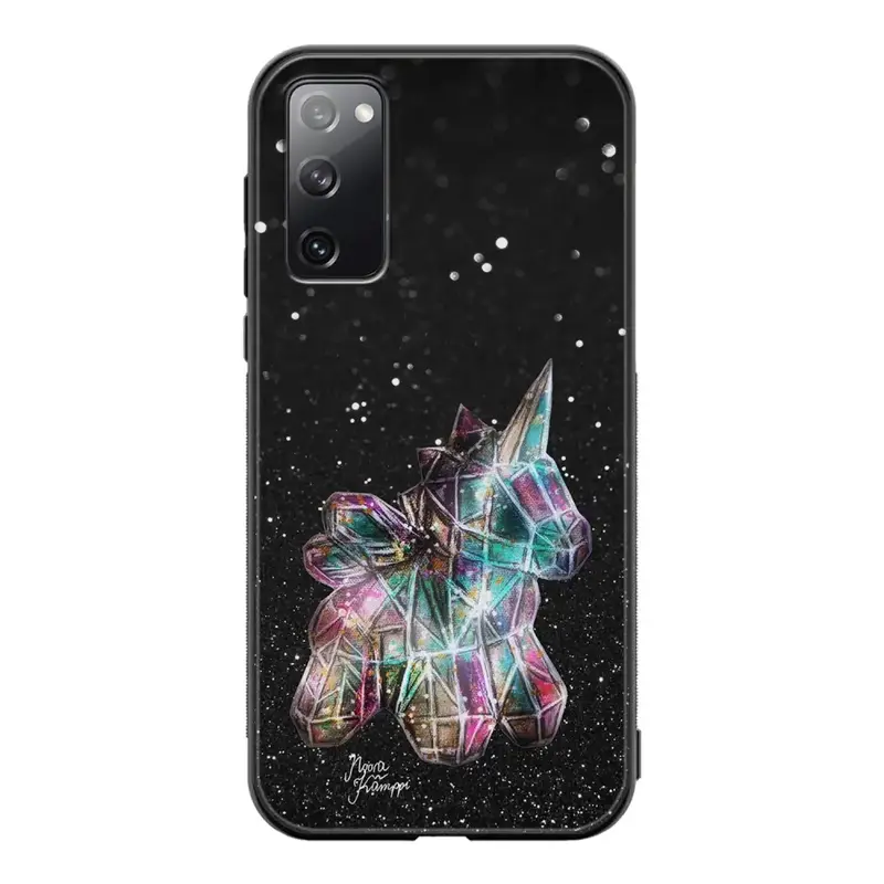 Samsung Galaxy S20 FE unicorn suojakuoret - Valkoinen - Noora Kämppi