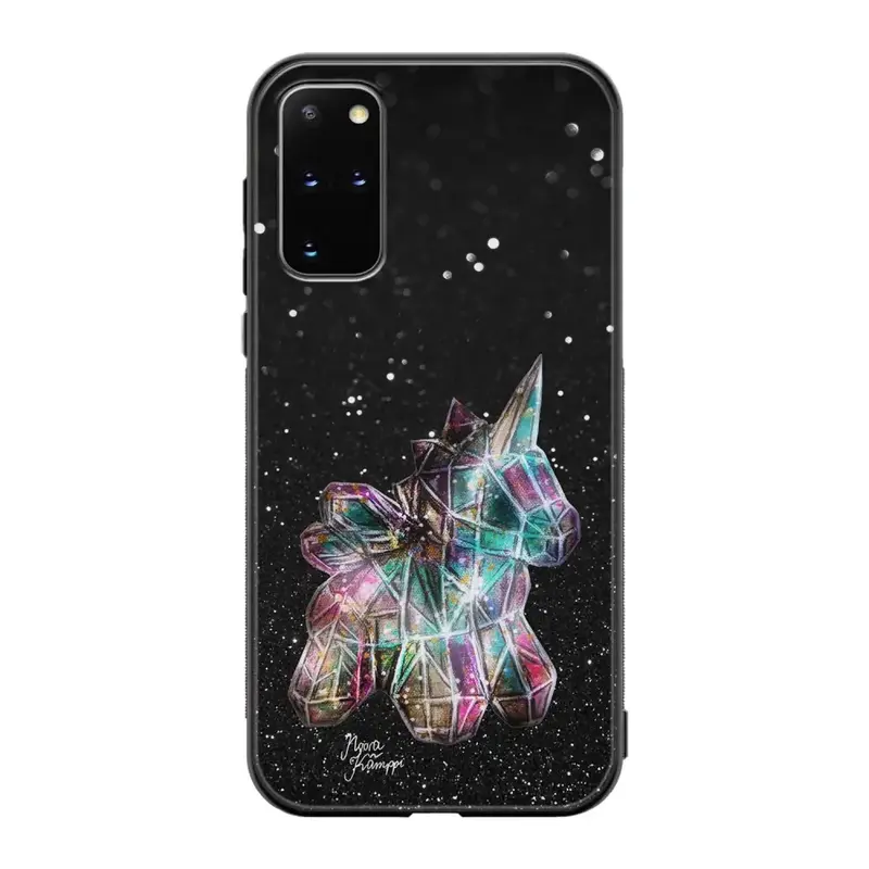 Samsung Galaxy S20 Plus unicorn suojakuoret - Valkoinen - Noora Kämppi