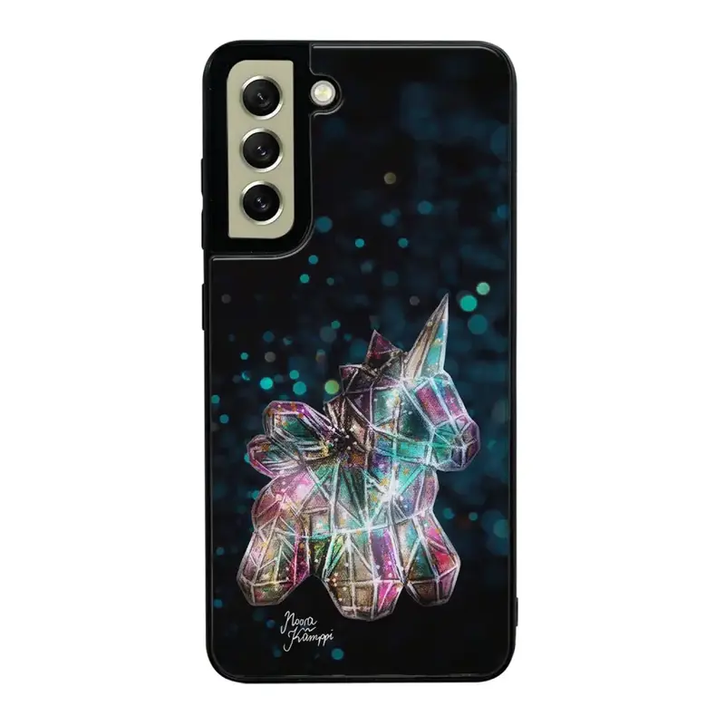 Samsung Galaxy S21 FE unicorn suojakuoret - Sininen - Noora Kämppi