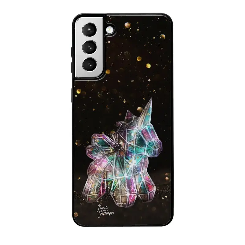 Samsung Galaxy S21 Plus unicorn suojakuoret - Kulta - Noora Kämppi