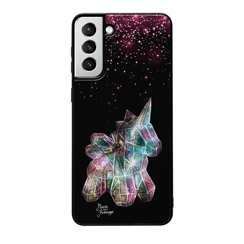 Samsung Galaxy S21 Plus unicorn suojakuoret - Pinkki - Noora Kämppi