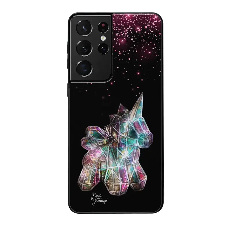 Samsung Galaxy S21 Ultra unicorn suojakuoret - Pinkki - Noora Kämppi