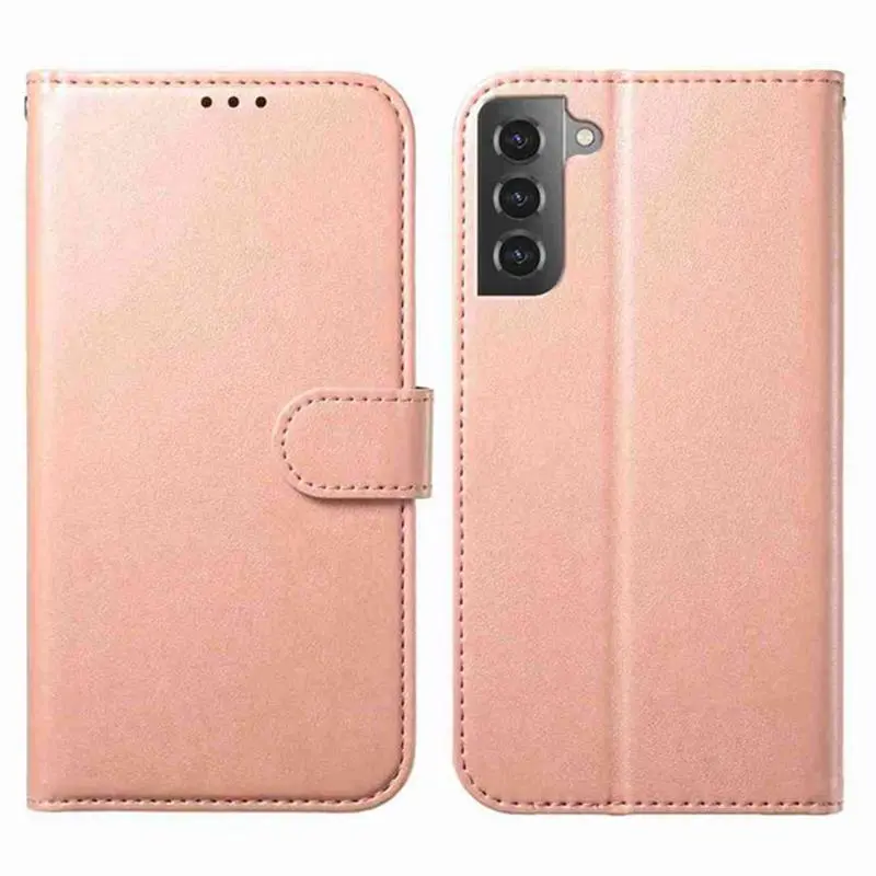 Samsung Galaxy S22 Plus 5G Lompakko Suojakotelo Ruusukulta