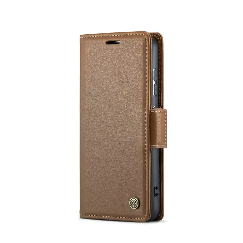 Samsung Galaxy S24 Lompakko suojakotelo RFID - Ruskea - CaseMe