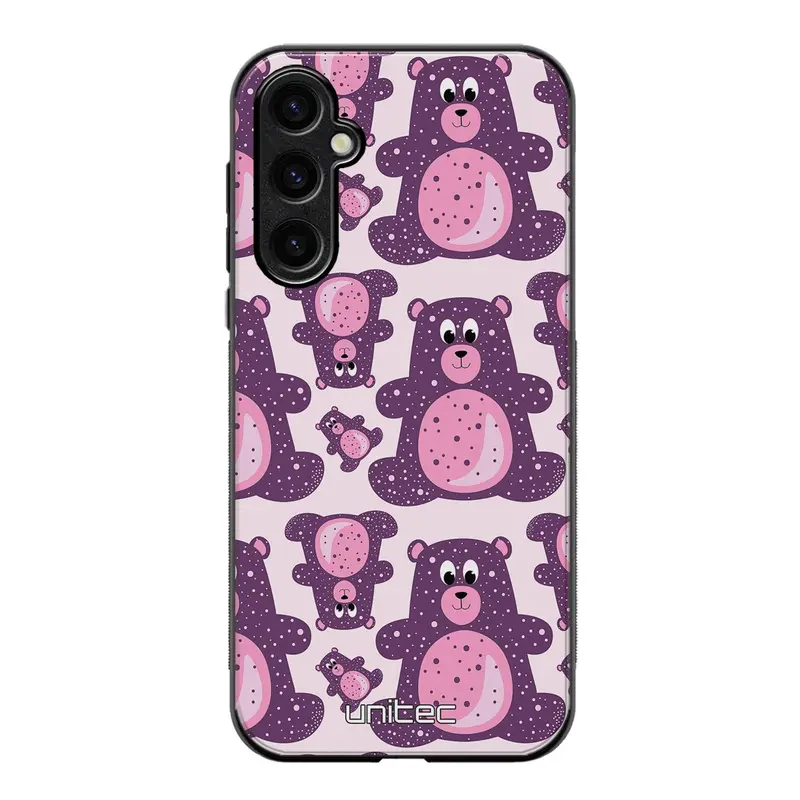 Samsung Galaxy S25 FE suojakuoret - Purple Teddy Bear