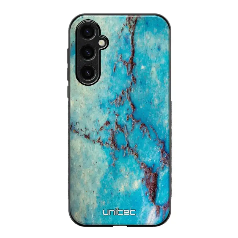 Samsung Galaxy S25 marmori suojakuoret - Turquoise Marble