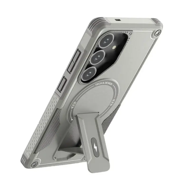 Samsung Galaxy S25 Plus Armor MagSafe kuoret - Harmaa
