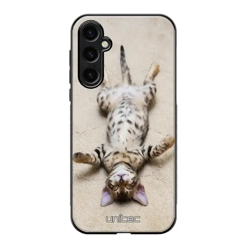 Samsung Galaxy S25 Plus kissa suojakuoret - Relaxing Cat