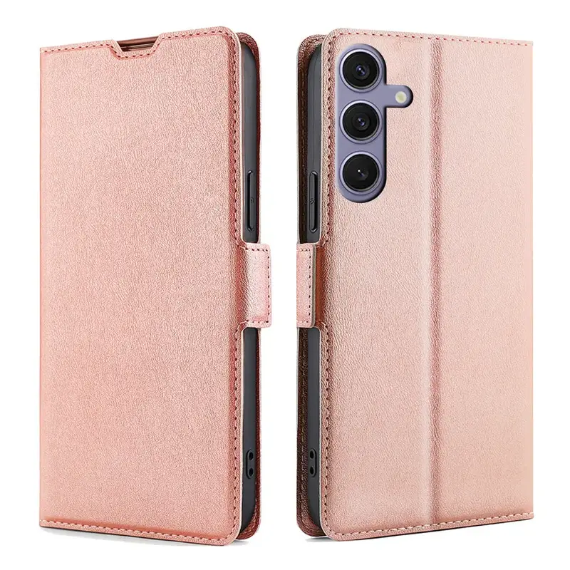 Samsung Galaxy S25 Plus Lompakko Suojakotelo - Ruusukulta