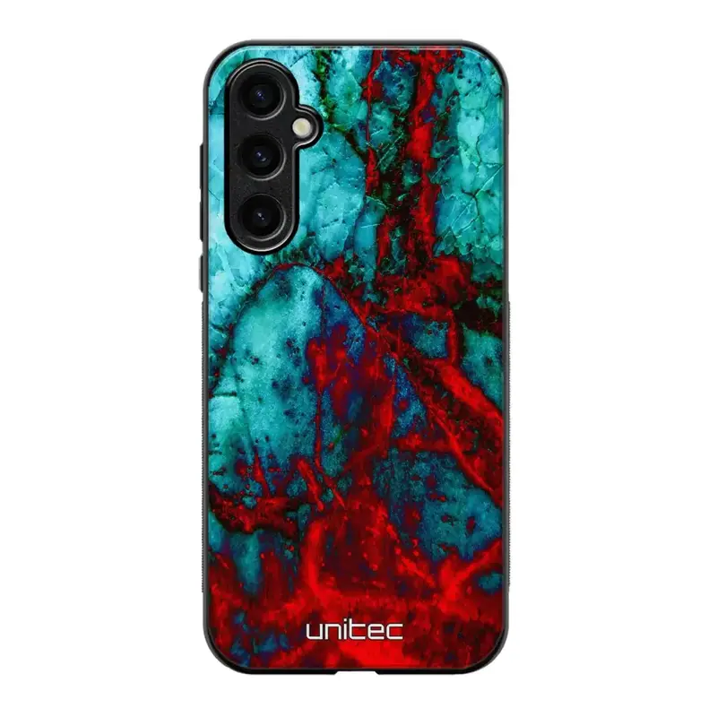 Samsung Galaxy S25 Plus marmori suojakuoret - Blue Red Marble