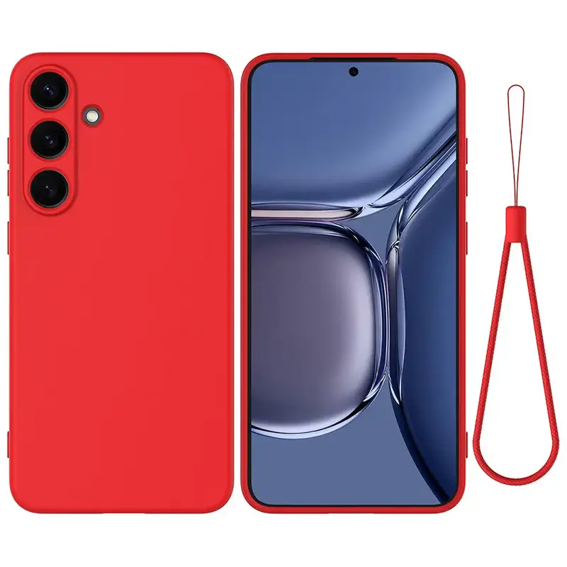 Samsung Galaxy S25 Silikonisuoja - Punainen