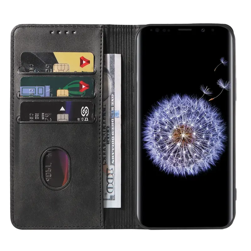Samsung Galaxy S9 Lompakko suojakotelo musta