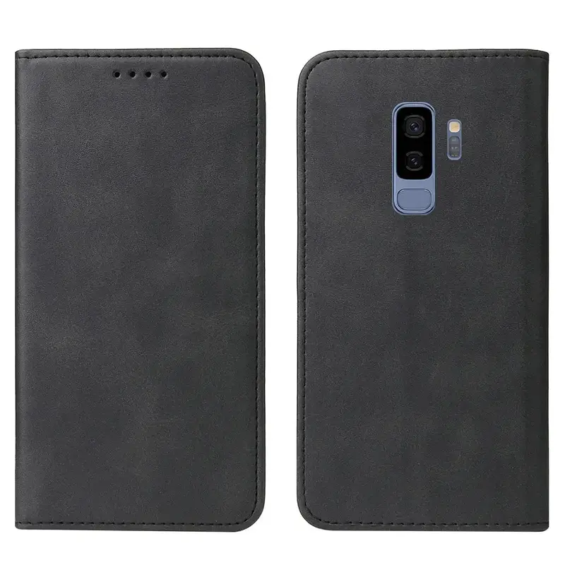 Samsung Galaxy S9 Plus lompakko suojakotelo musta