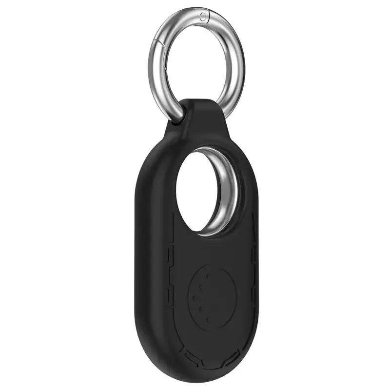 Samsung Galaxy SmartTag 2 Silikonikotelo avaimenperällä - Musta