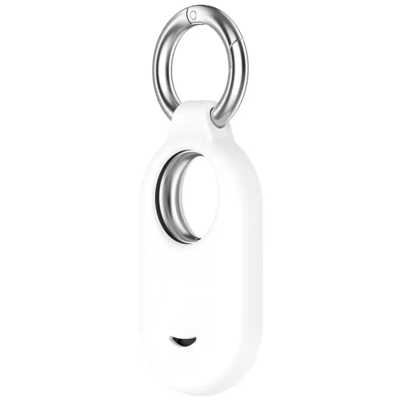 Samsung Galaxy SmartTag 2 Silikonikotelo avaimenperällä - Valkoinen