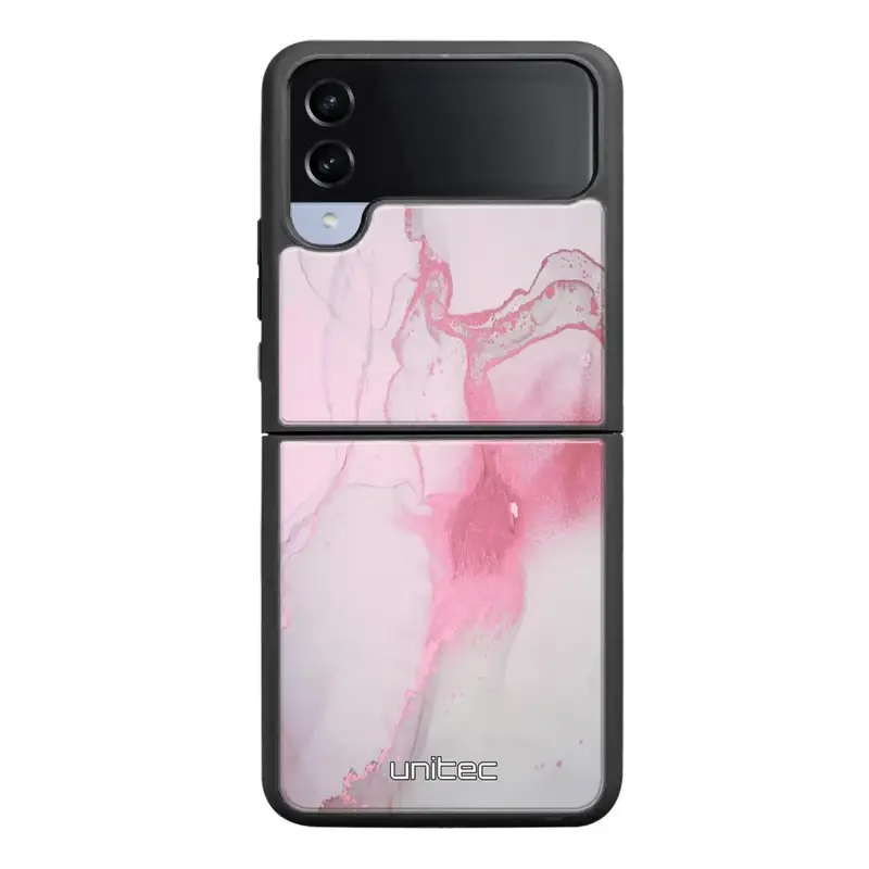 Samsung Galaxy Z Flip 4 marmori suojakuoret - Pink Pok Rie