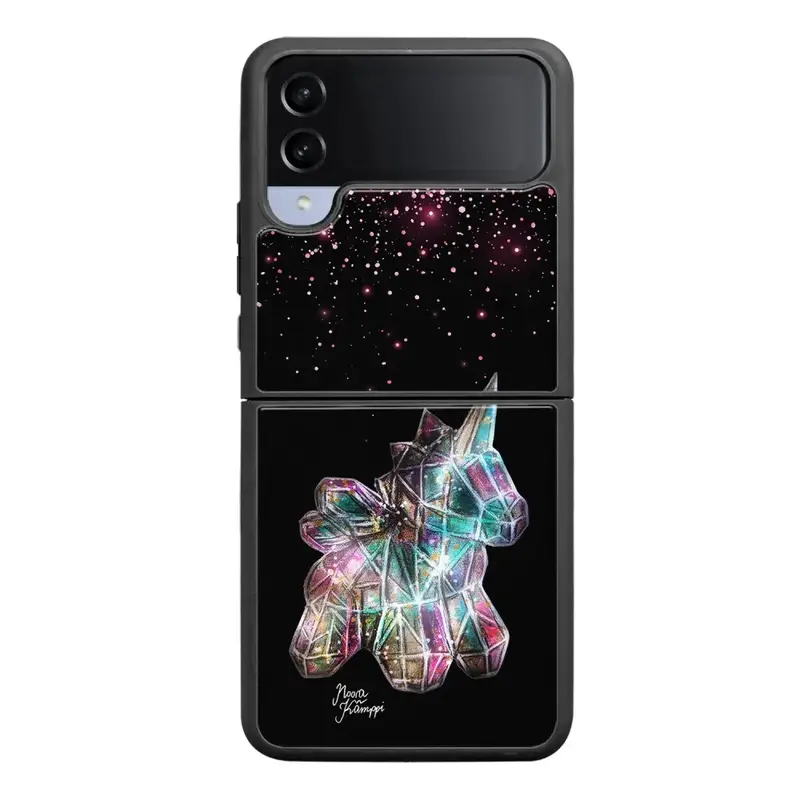 Samsung Galaxy Z Flip 4 unicorn suojakuoret - Pinkki - Noora Kämppi