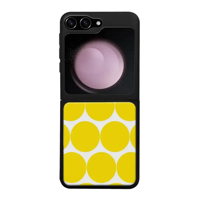 Samsung Galaxy Z Flip 5 pallo suojakuoret - Keltainen Pallo