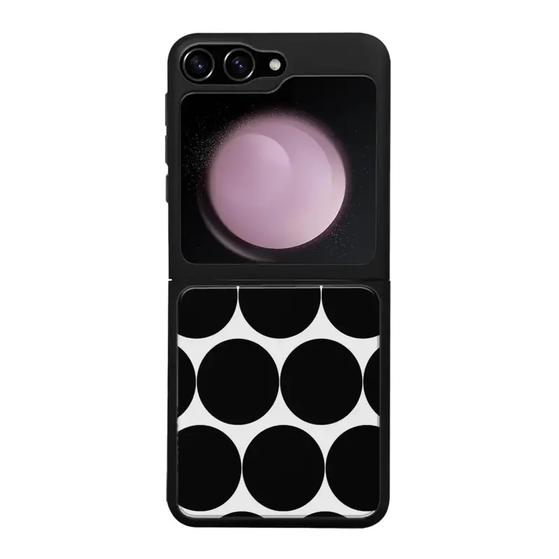 Samsung Galaxy Z Flip 5 pallo suojakuoret - Musta Pallo