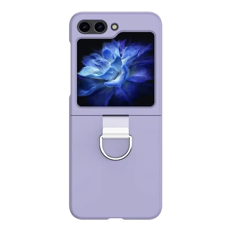 Samsung Galaxy Z Flip 5 Suojakuori Sormuksella - Violetti