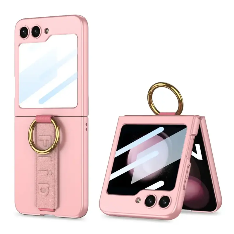 Samsung Galaxy Z Flip 5 Suojakuori sormushihnalla - Pinkki