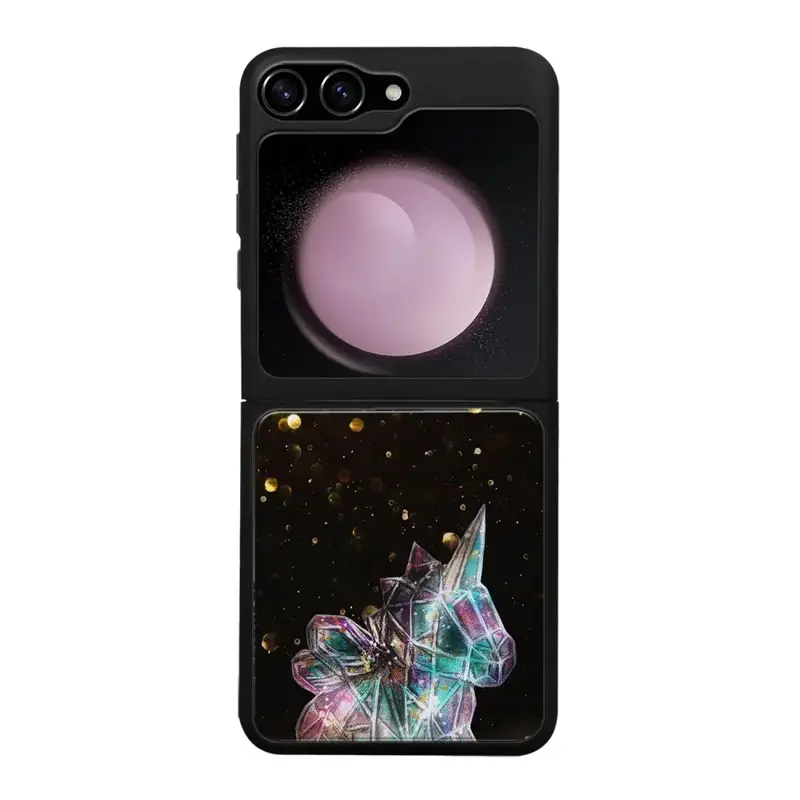 Samsung Galaxy Z Flip 5 unicorn suojakuoret - Kulta - Noora Kämppi
