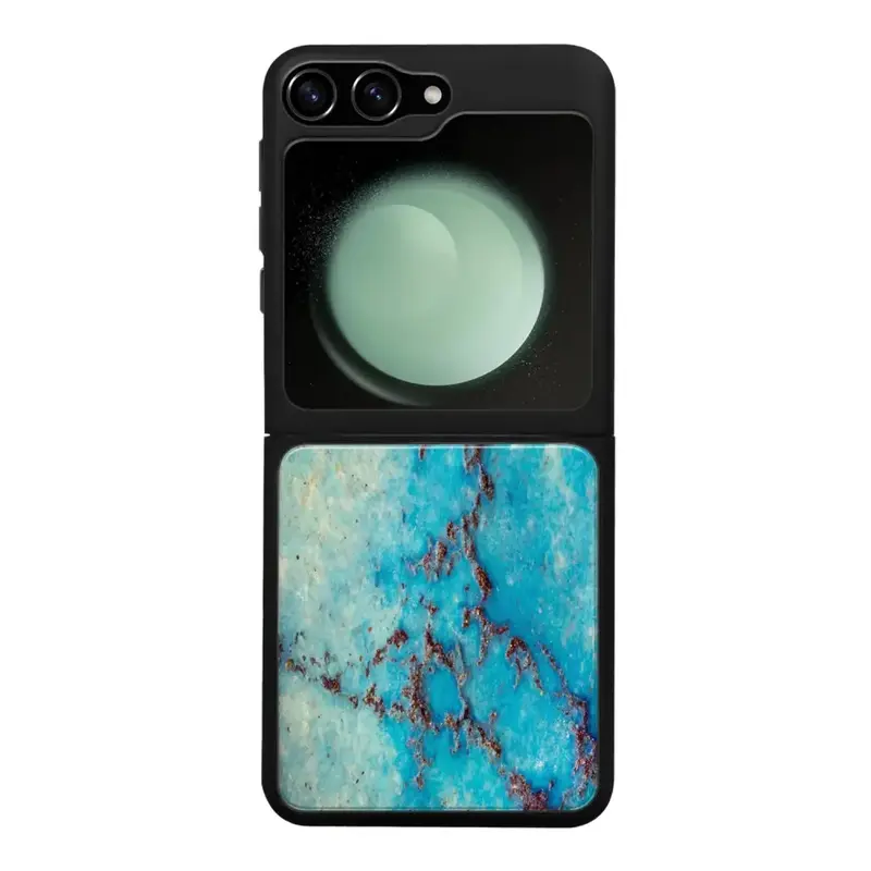 Samsung Galaxy Z Flip 6 marmori suojakuoret - Turquoise Marble