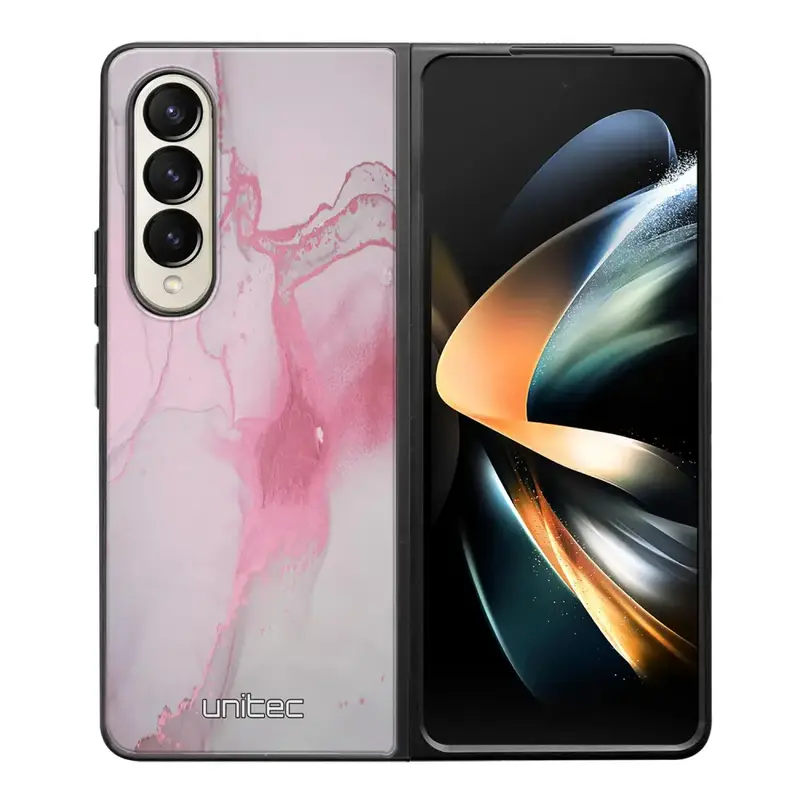 Samsung Galaxy Z Fold 4 marmori suojakuoret - Pink Pok Rie