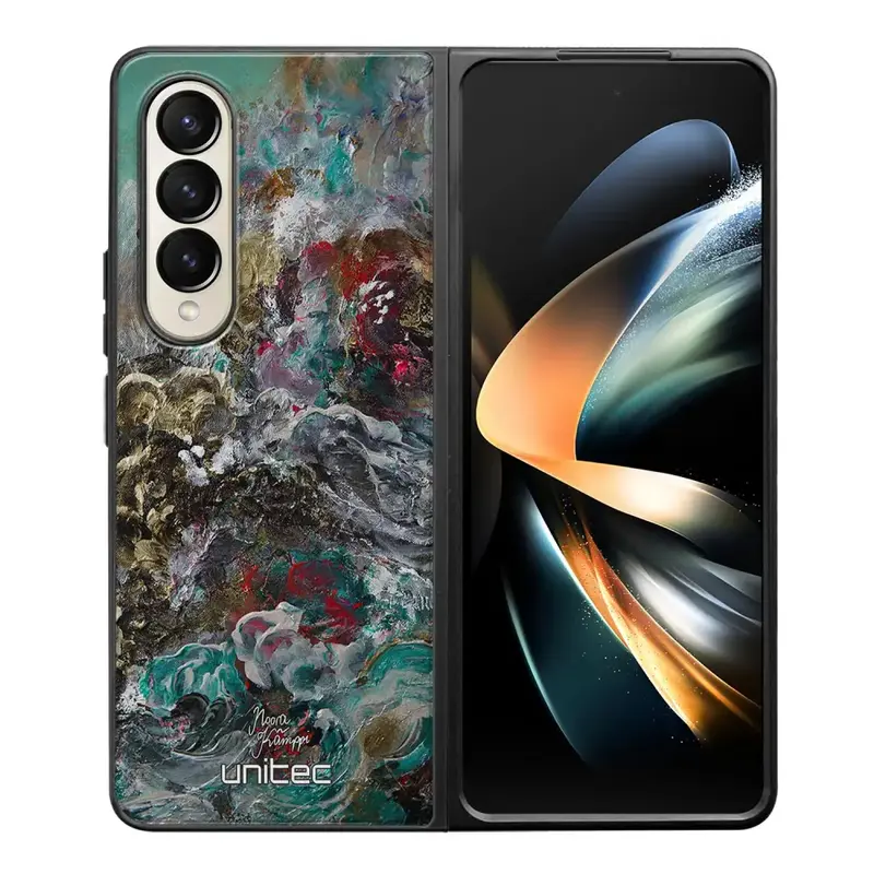 Samsung Galaxy Z Fold 4 modern art suojakuoret - Heart Knows - Noora Kämppi